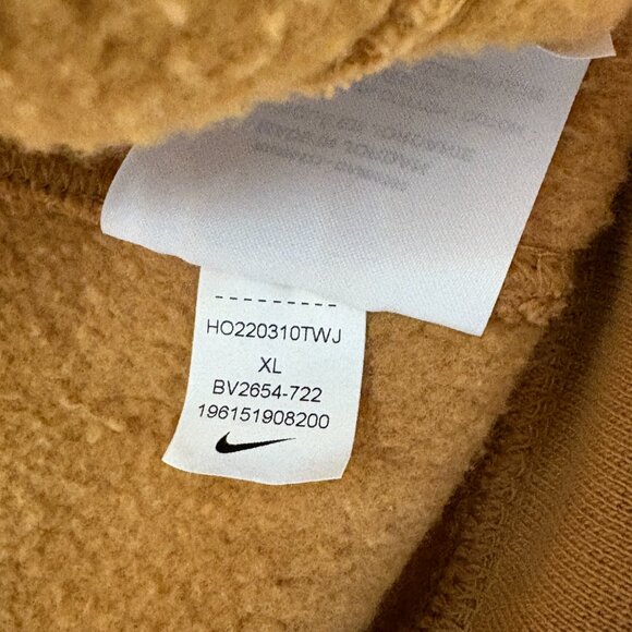 Nike Club Fleece Gold Hoodie (BV2654-772), Size XL - Picture 3 of 4